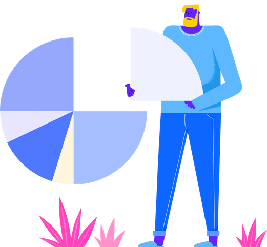 man with chart